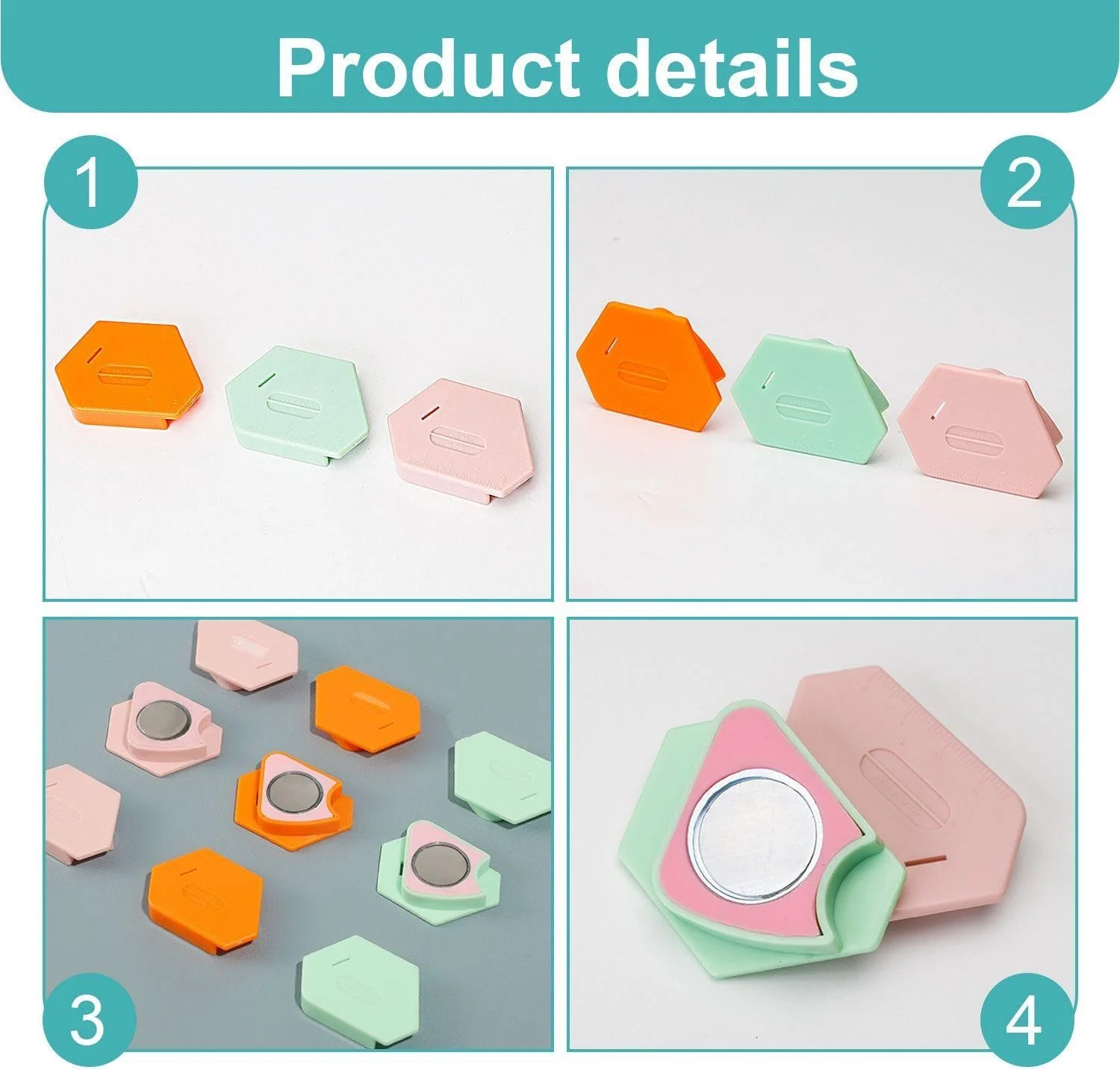 موقعیت یاب لبه چرخ خیاطی 3 تکه، با ریل چند ضلعی مغناطیسی، لوازم جانبی چرخ خیاطی، ابزار کمکی خیاطی.