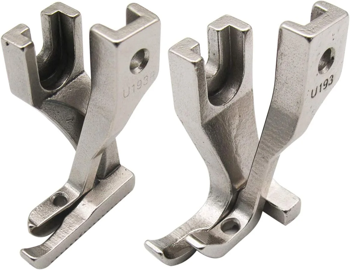 برند CKPSMS - 2 ست #U192R+U193R و U192L(601-3)+U193L پایه زیپ دوزی انگشتی راست و چپ سازگار با/جایگزین برای Consew 205RB / Brother B797 / JUKI 1181 DU-1181N