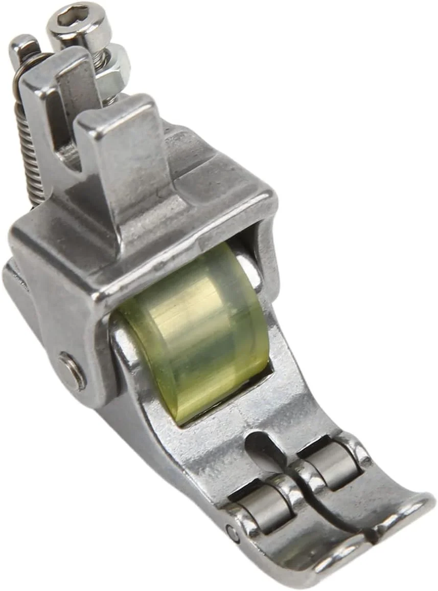 پایه چرخ لاستیکی، لوازم جانبی قطعات ماشین دوخت جهانی برای پایه های صنعتی و پارچه ضخیم فلزی سبک چند منظوره غلتکی حرفه ای چرم PVC بخیه کوچک