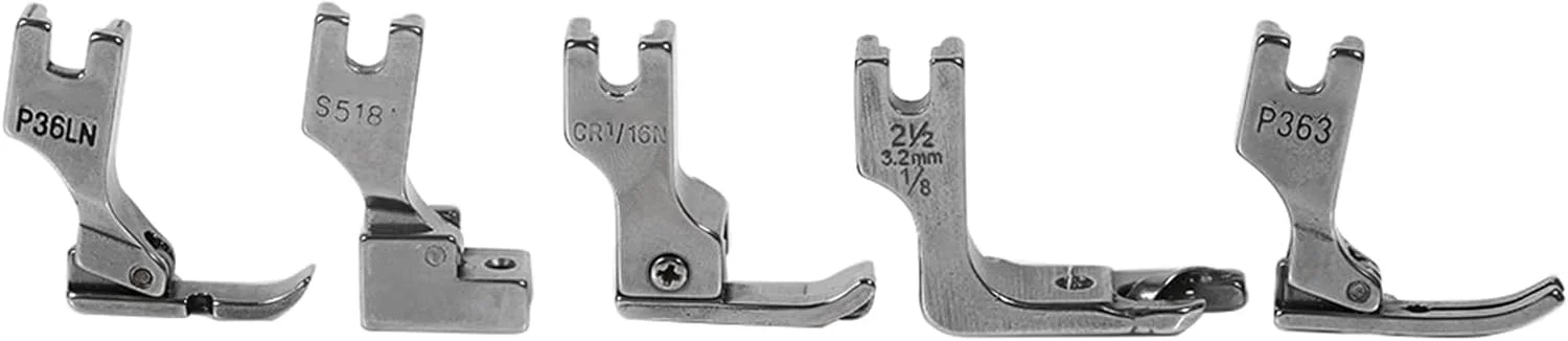 مجموعه لوازم جانبی پایه فشار چرخ خیاطی تخت صنعتی جهانی، مناسب برای همه ماشین ها