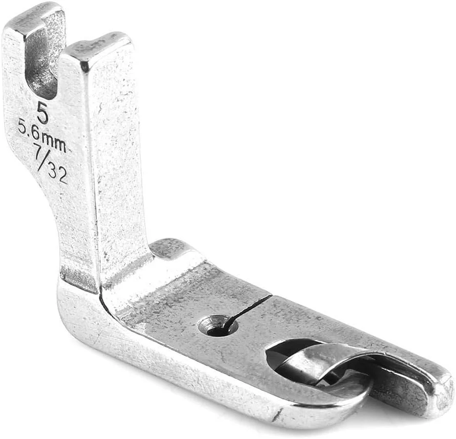 پایه های چرخ خیاطی صنعتی یونیورسال، پایه زیپ، پایه فشار دهنده زیپ چرخ خیاطی، لبه رول شده برای لوازم جانبی جایگزین تخت تخت تک سوزنه