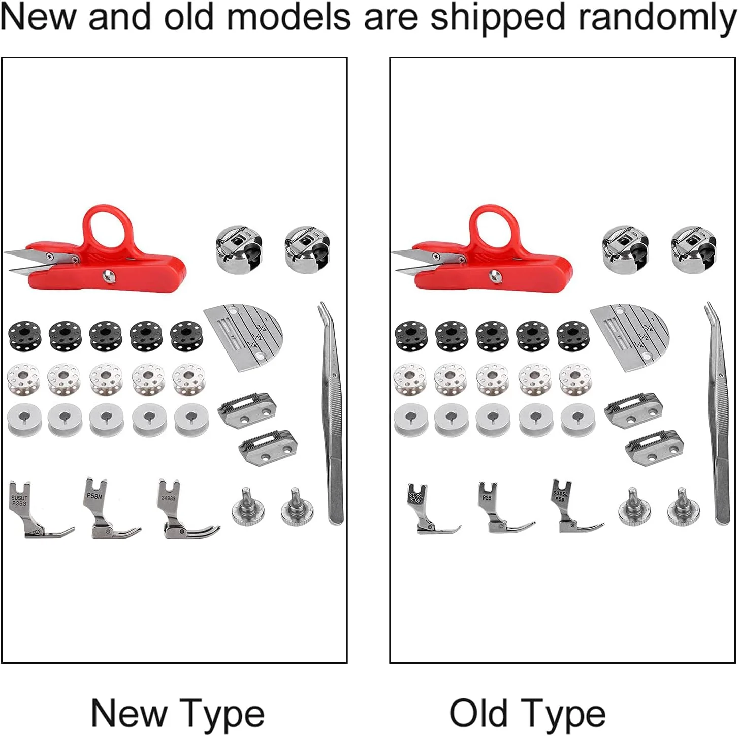 مجموعه ۲۷ عددی قطعات ماشین خیاطی صنعتی یونیورسال، مقاوم در برابر سایش و محکم، افزایش دهنده عالی کارایی برای تخت صاف صنعتی، ساخت