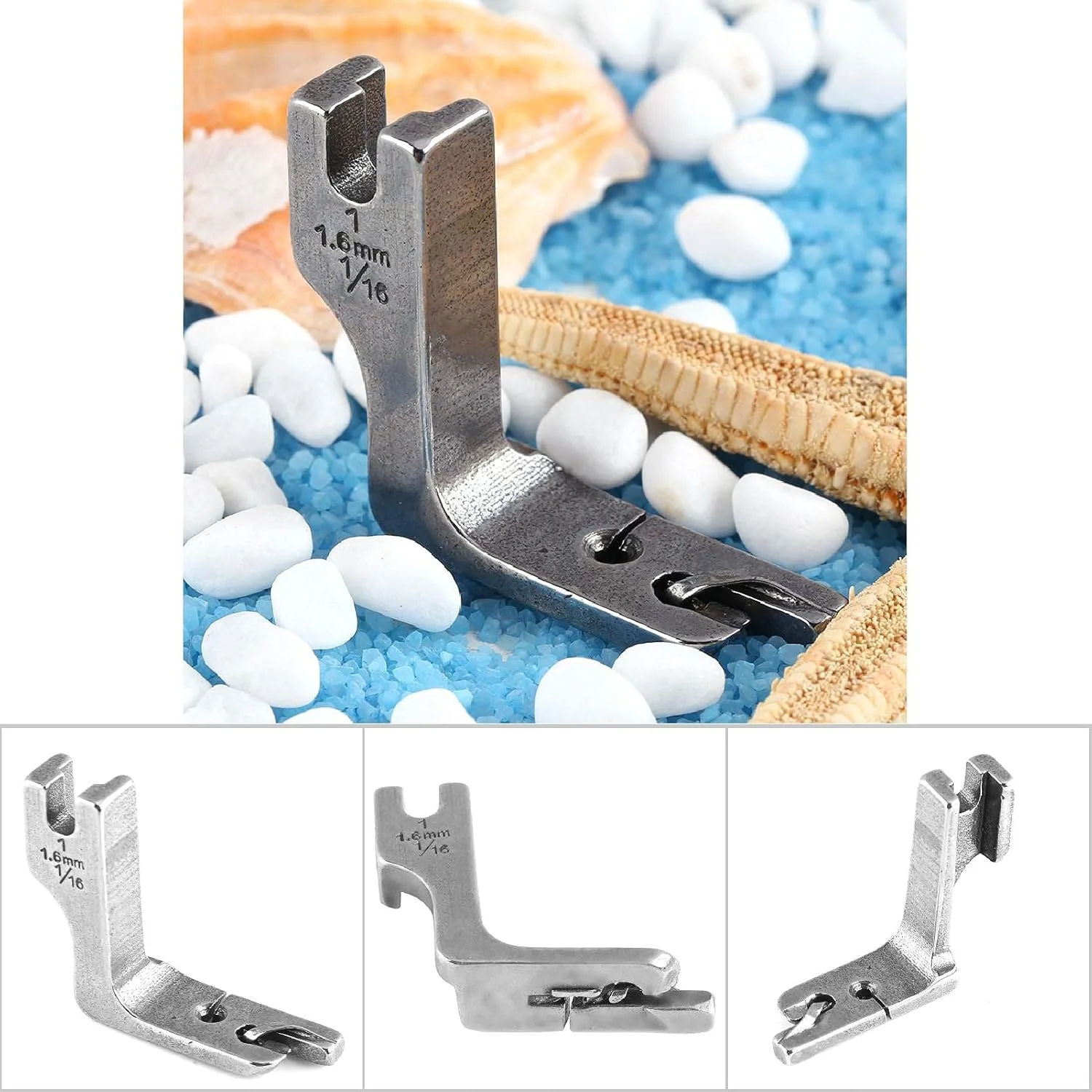 پایه لب تو (پس دوز)، پایه چرخ خیاطی صنعتی تک سوزنه تخت، قطعات و لوازم جانبی جایگزین (4.0mm)