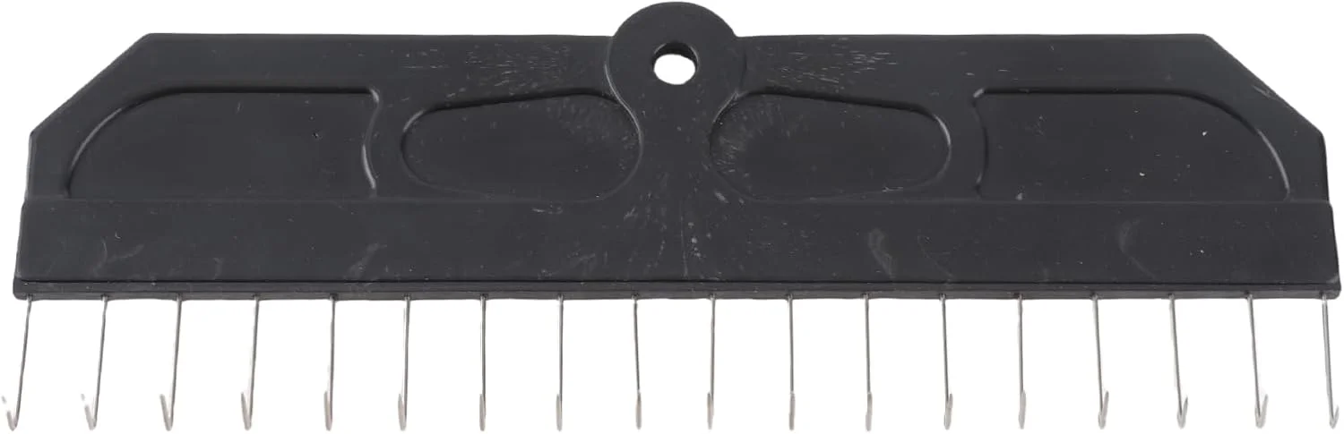 آویز وزنه با 18 قلاب، جنس فلز + پلاستیک، طراحی حرفه ای قطعات یدکی ماشین بافندگی، 19.2x6.6 سانتی متر، 46 گرم، نصب آسان، کاربردی