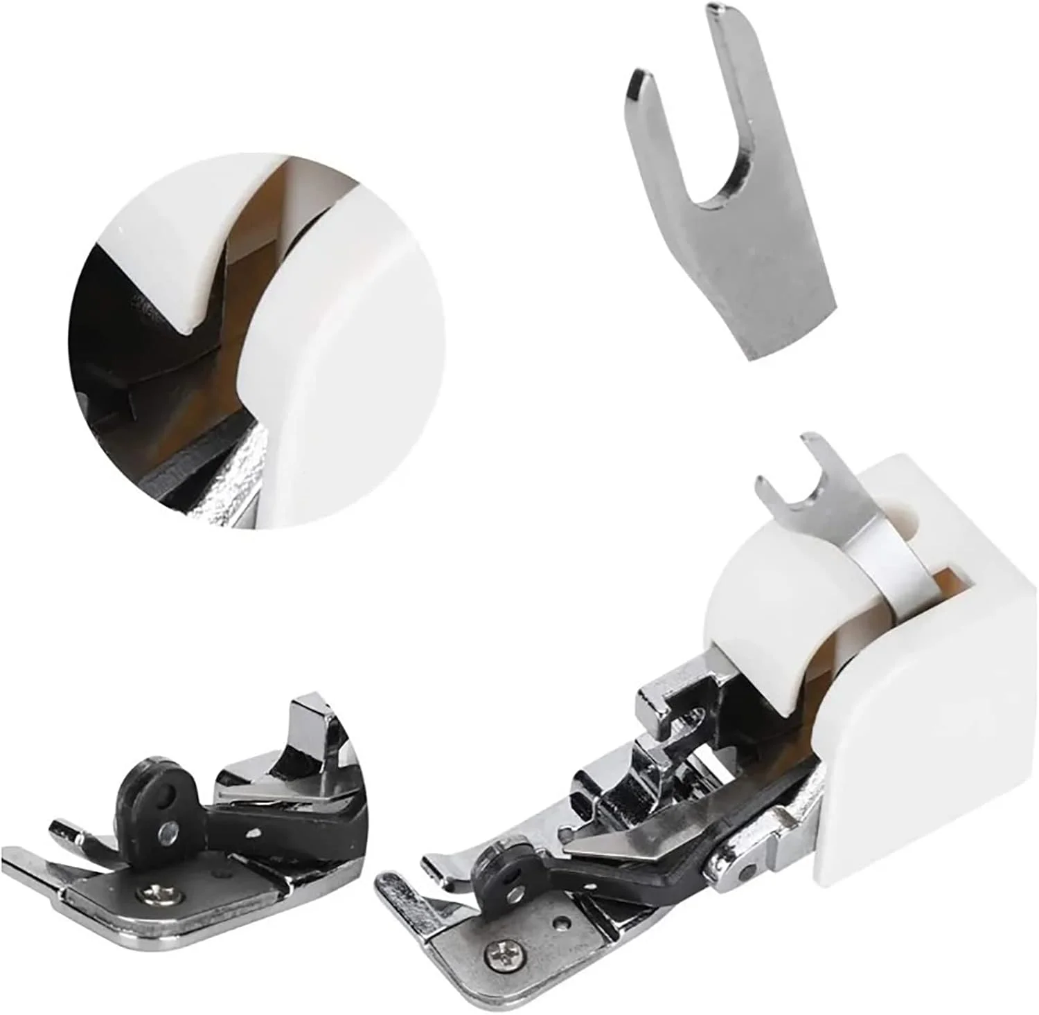 پایه برش لبه جانبی یونیورسال، پایه برش لبه جانبی اورلاک ABS استیل ضد زنگ، برای برش، قفل و اتصال چرخ خیاطی چند منظوره خانگی