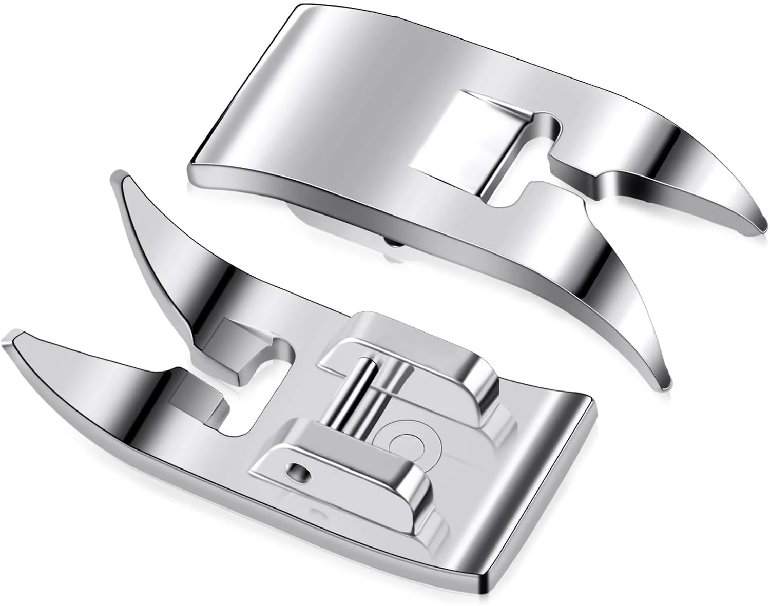 ۲ عدد پایه چرخ خیاطی چند منظوره یونیورسال، پایه دوخت مستقیم، پایه زیگزاگ، لوازم جانبی چندکاره مناسب برای تمام چرخ خیاطی های پایه کوتاه سینگر، برادر، ژانومه، بیبی لاک