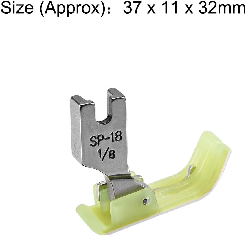 پایه دوخت لبه دار چرخ خیاطی صنعتی uxcell #SP-18 با راهنمای سمت راست 3 میلی متری (1/8 اینچ) سبز