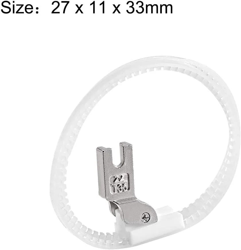 پایه دوخت حلقه نایلونی چرخ خیاطی صنعتی #T35 uxcell برای پایه بلند، سفید