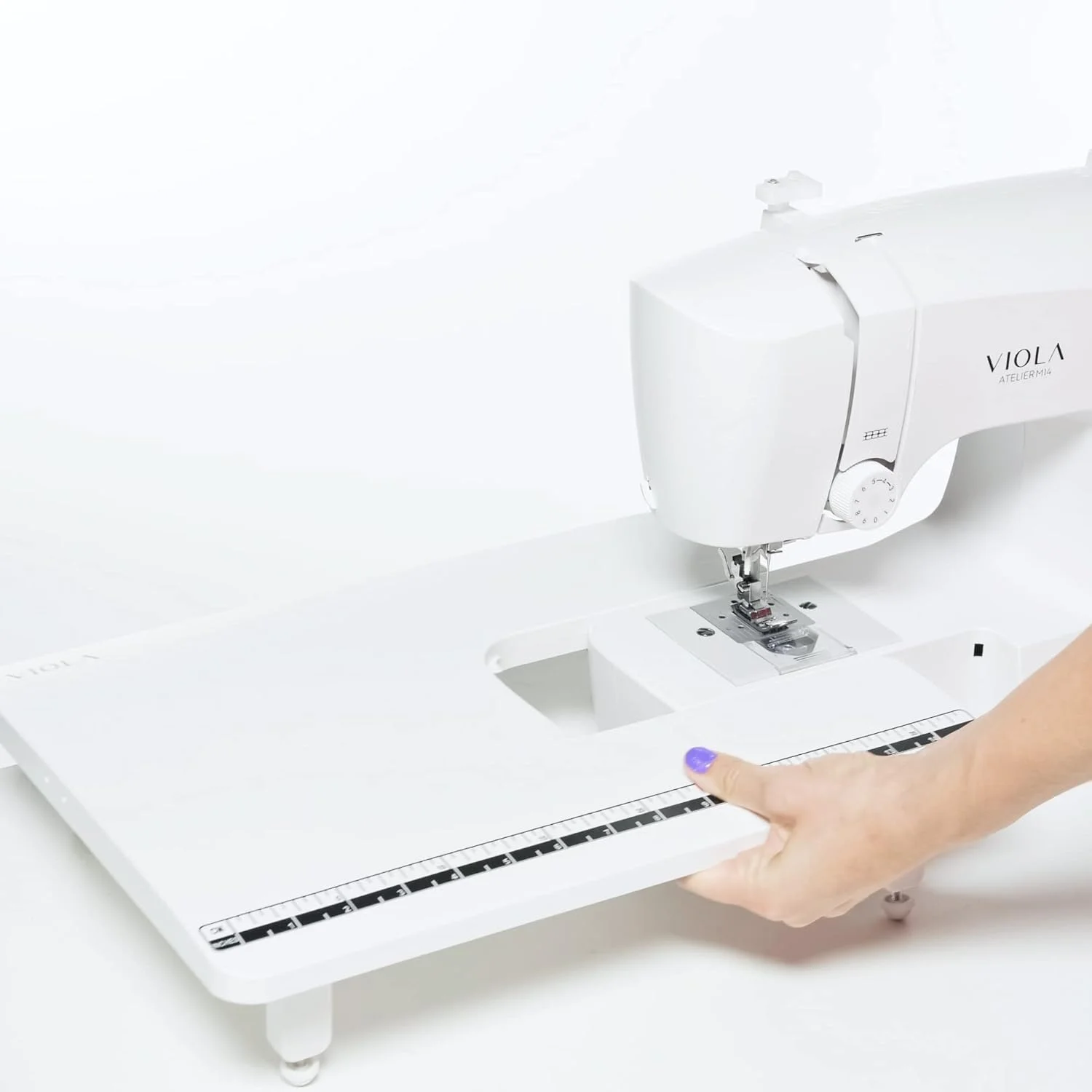 لوازم جانبی چرخ خیاطی ویولا، ABS، سفید، بزرگ