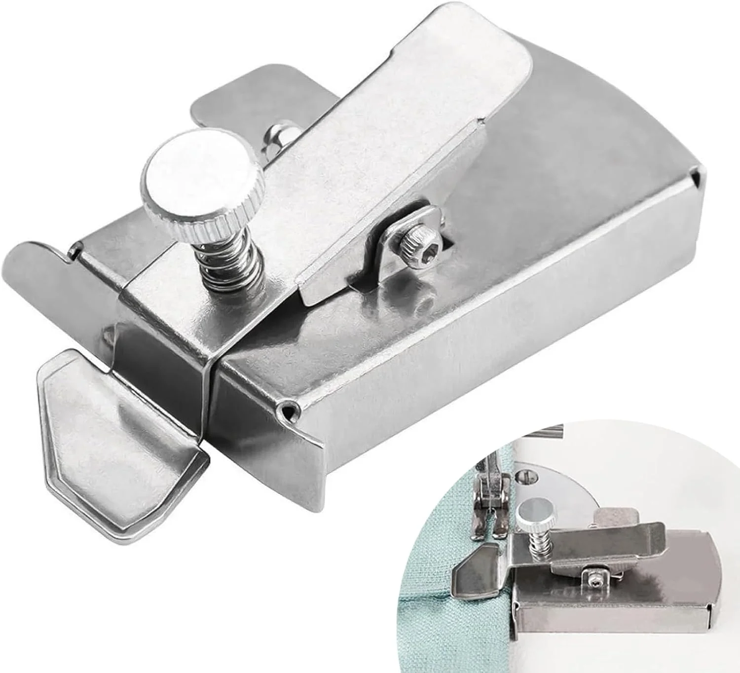 راهنمای درز مغناطیسی برای چرخ خیاطی، چرخ خیاطی چند منظوره، راهنمای درز مغناطیسی، کمک کننده لبه، راهنمای لبه برای چرخ خیاطی، لوازم جانبی جهانی چرخ خیاطی (بسته 1 عددی)