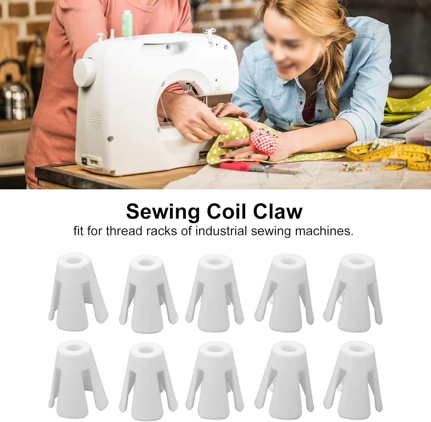 بسته 10 عددی نگهدارنده قرقره نخ خیاطی Watris Veiyi، 4x3.5x2 سانتی متر، مناسب برای اکثر چرخ خیاطی ها بسته 10 عددی نگهدارنده قرقره نخ خیاطی Watris Veiyi، 4x3.5x2 سانتی متر، مناسب برای اکثر چرخ خیاطی ها