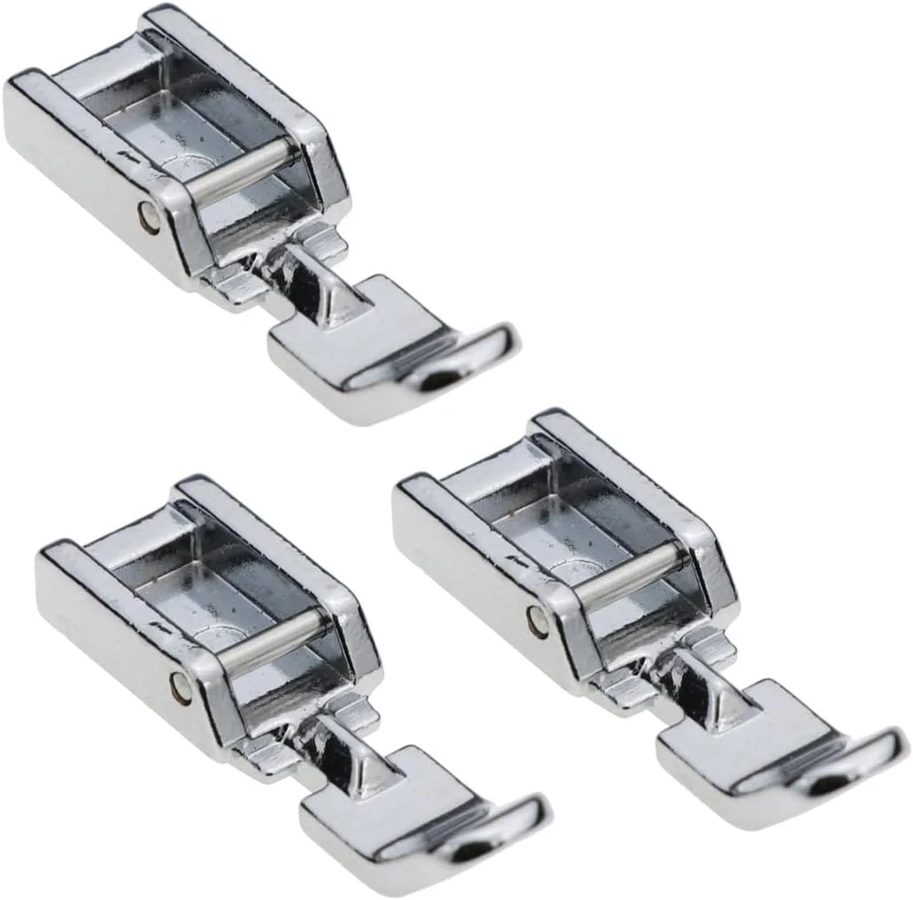 ۳ عدد پایه فشاری چرخ خیاطی، پایه فشاری برای چرخ خیاطی، پایه فشاری زیپ برای سینگر، برادر، بیبی لاک، ژانومه، کنمور