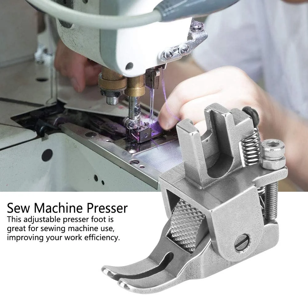 پایه فشاری چرخ خیاطی، مقاوم در برابر سایش، مقاوم در برابر خوردگی، بادوام برای استفاده حرفه ای، مناسب برای مواد ضخیم، برای خیاطی و ساخت لباس (پایه فشاری چرخشی قابل تنظیم فشار)