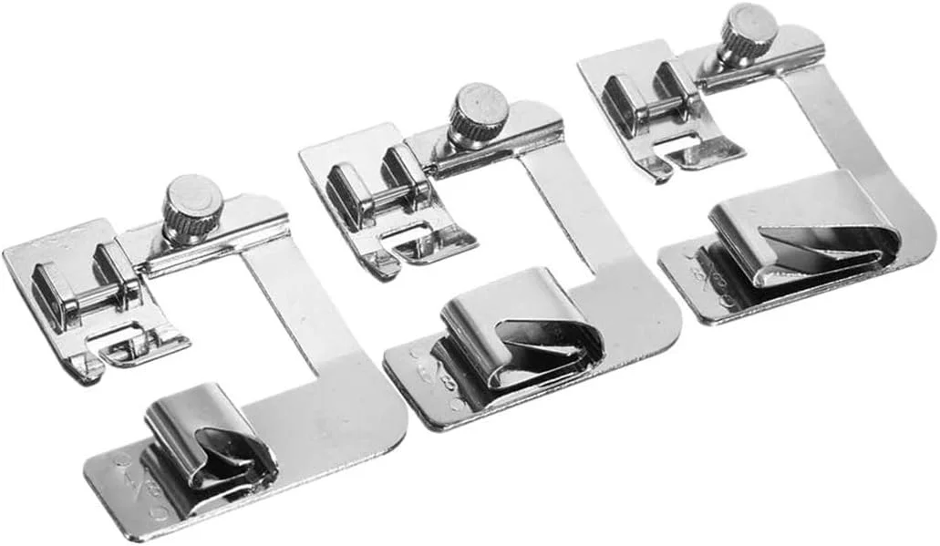 ست پایه لب تو (۴/۸ اینچ، ۶/۸ اینچ، ۸/۸ اینچ) برای چرخ خیاطی های خانگی، مناسب برای اکثر چرخ خیاطی های سینگر، برادر، ژانومه، بیبی لاک و جوکی