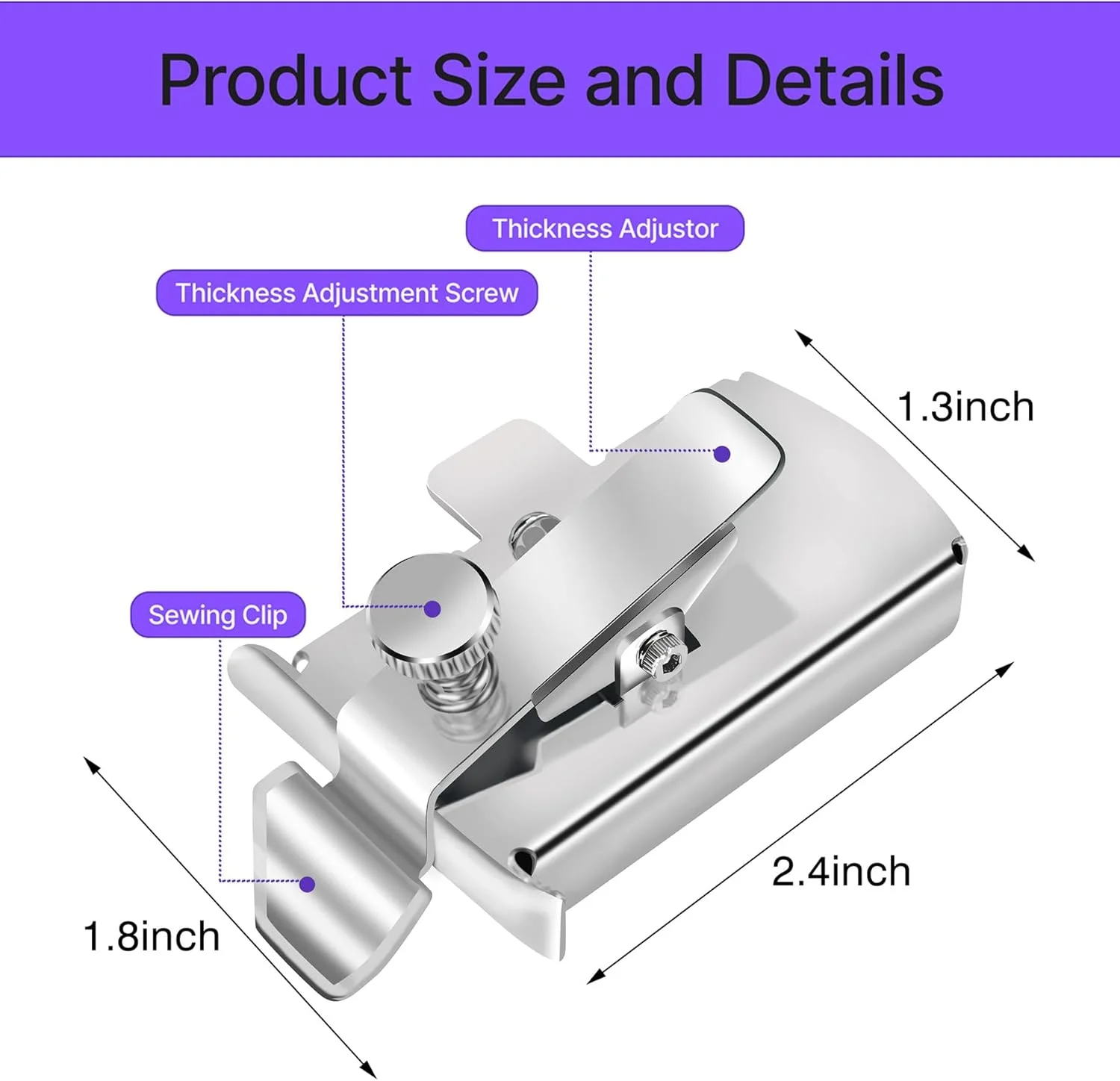راهنمای درز مغناطیسی WENICE NG10A برای چرخ خیاطی، فلزی، 1 عدد