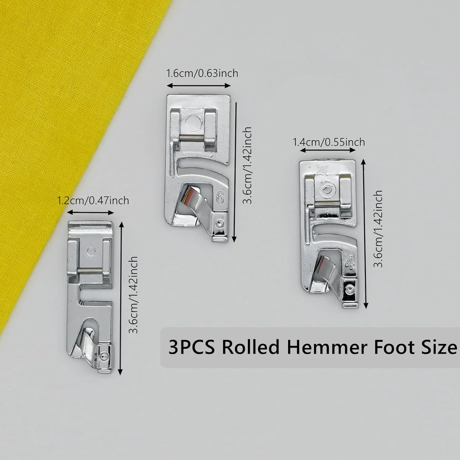 پایه لب تو (لبه گرد) چرخ خیاطی WENICE، بسته 10 عددی، لوازم جانبی چرخ خیاطی برای چرخ خیاطی های چند منظوره خانگی