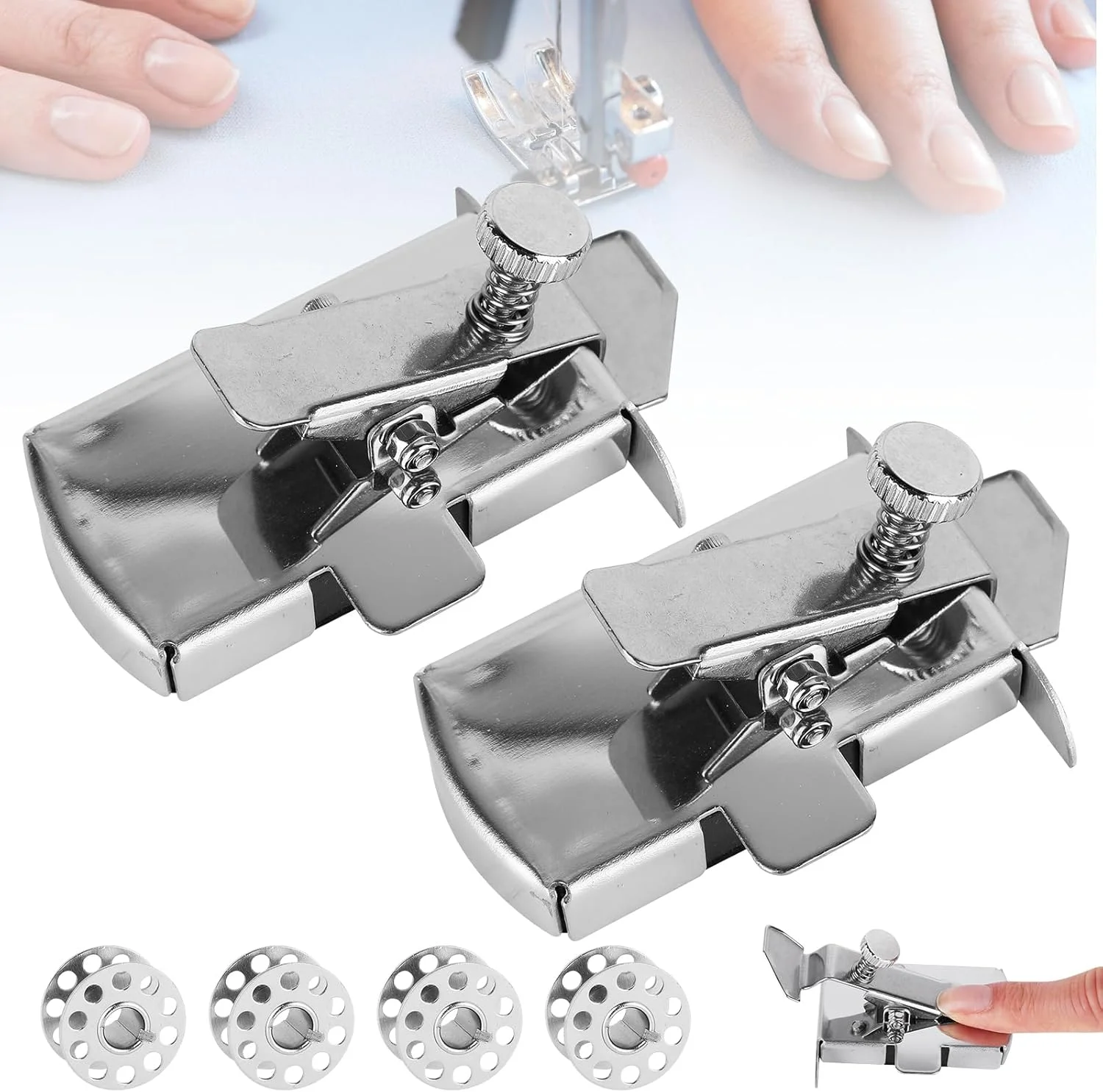 راهنمای درز مغناطیسی برای چرخ خیاطی، 2 عدد راهنمای خیاطی مغناطیسی، خط کش راهنمای درز برای چرخ خیاطی جهانی، لوازم جانبی خیاطی