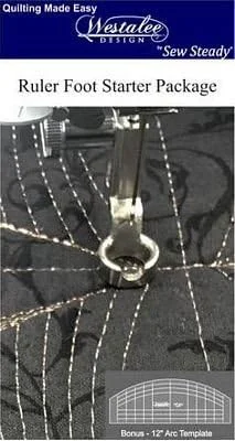 پایه خط کش مخصوص با ساق بلند Westalee Designs به همراه شابلون کمانی 4.5 میلی‌متری برای دایره 12 اینچی