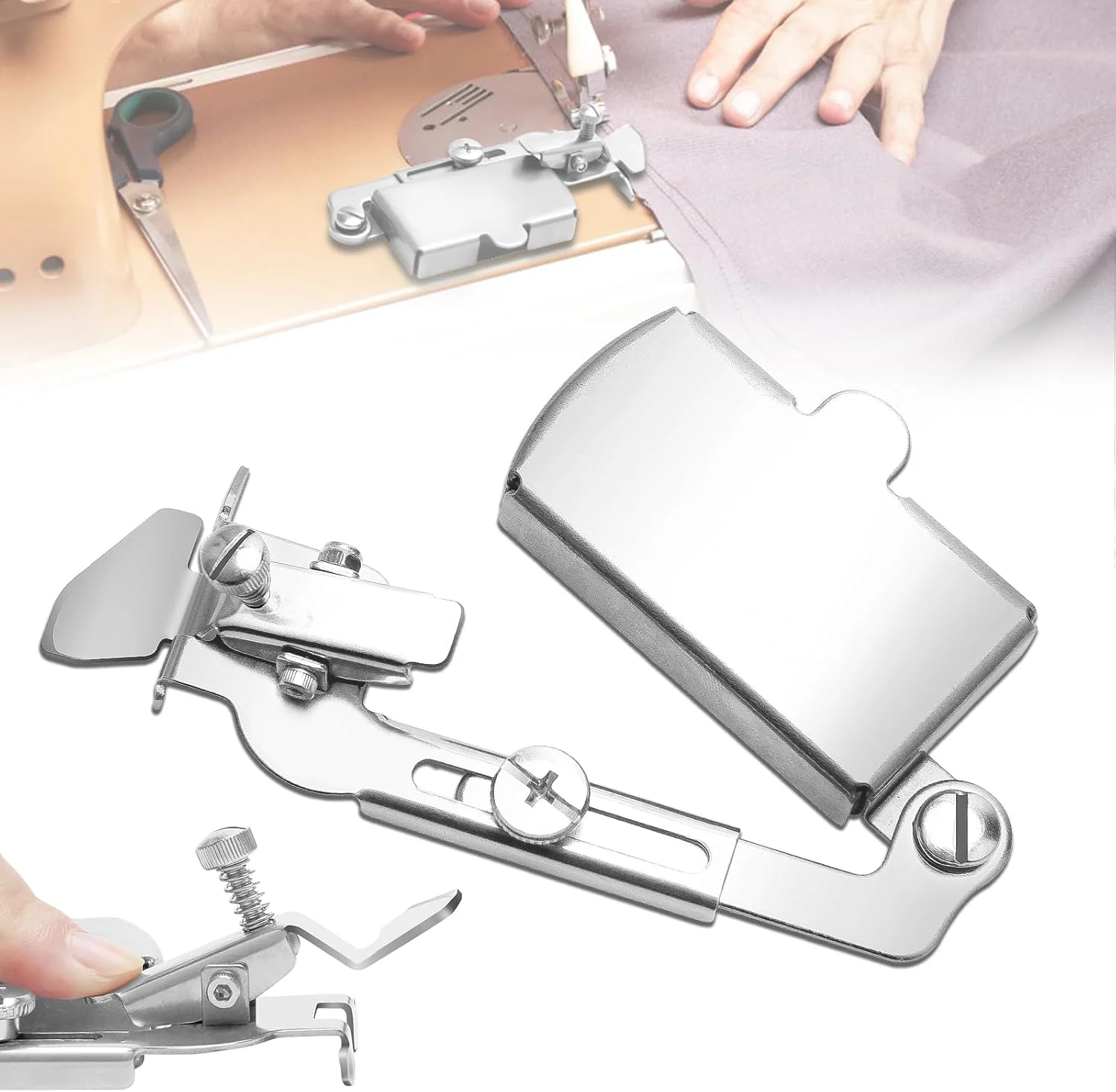 راهنمای درز مغناطیسی چند منظوره، راهنمای لبه دوزی، خط کش برای چرخ خیاطی صنعتی، اتصالات جهانی