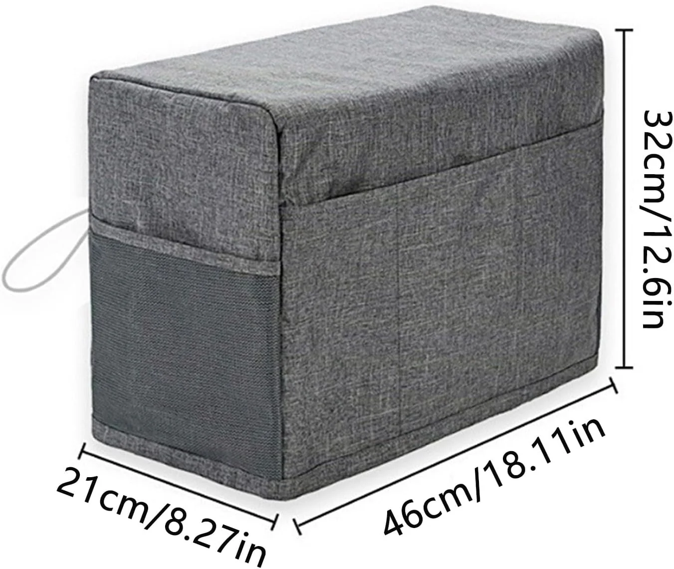 روکش محافظ گرد و غبار چرخ خیاطی با جیب های نگهداری لوازم جانبی چرخ خیاطی (U73-1)