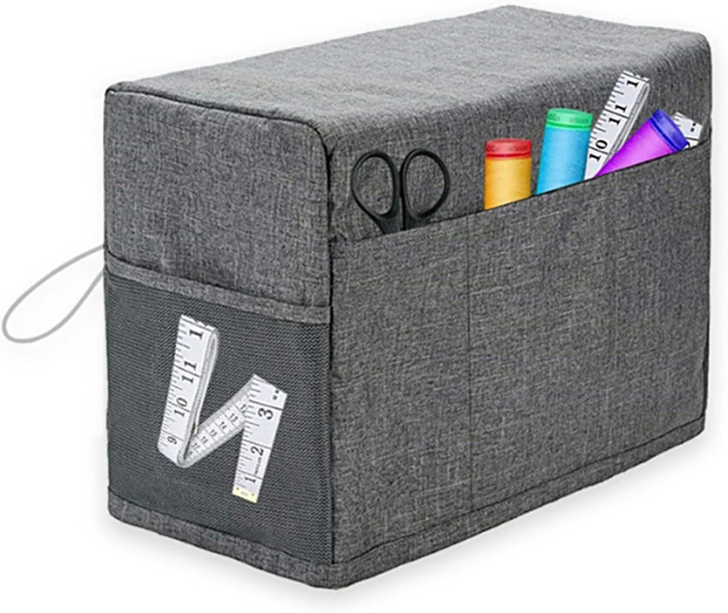 روکش محافظ گرد و غبار چرخ خیاطی با جیب های نگهداری لوازم جانبی چرخ خیاطی (U73-1)