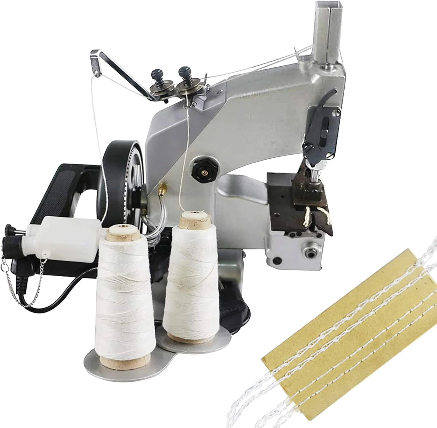 چرخ خیاطی GK26-22، 220 ولت، دو نخ، دو سوزنه، مناسب برای کیسه بافی/کیسه برنج/کیسه کاغذی/کیسه پلاستیکی