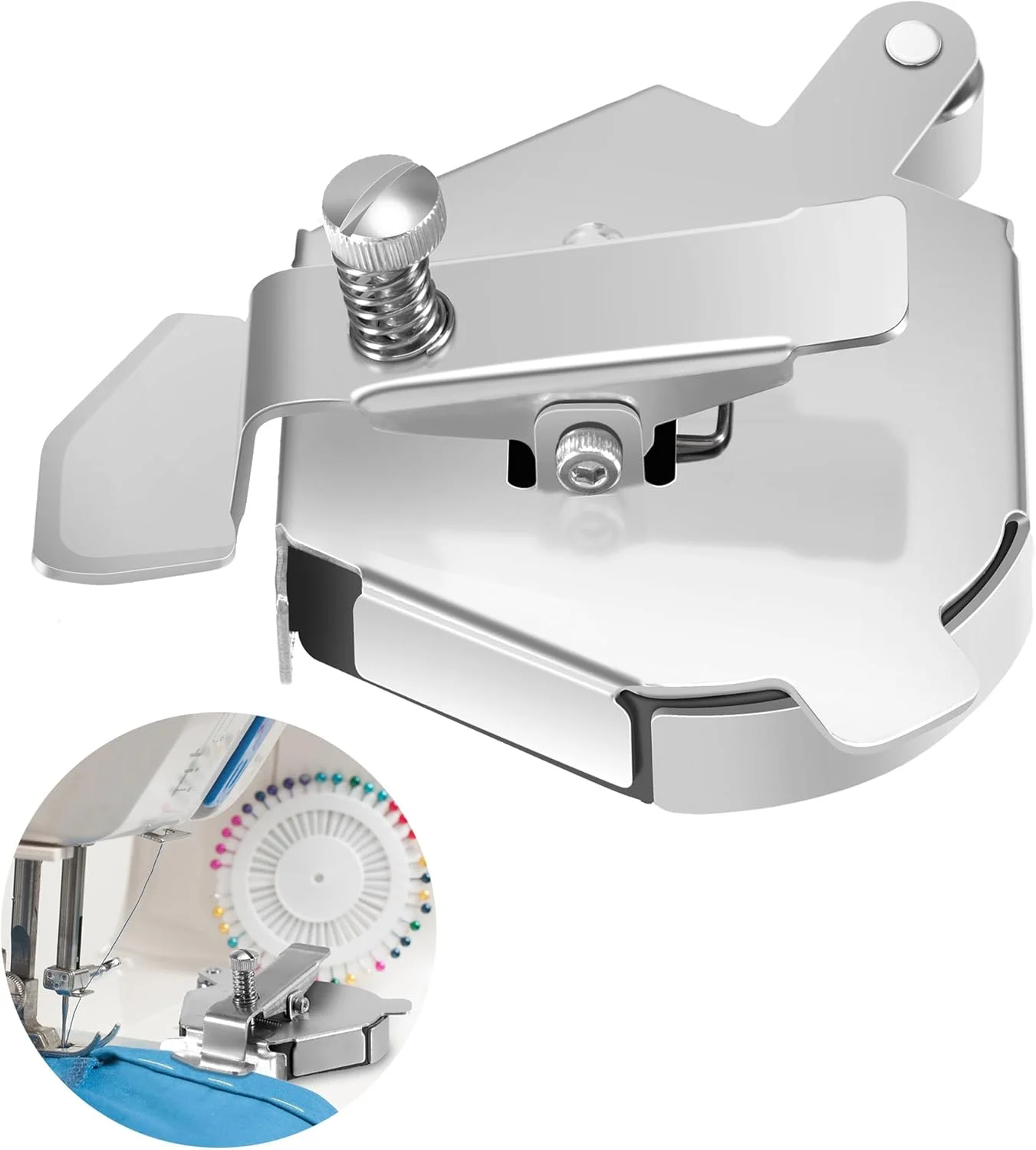 راهنمای درز مغناطیسی، لوازم جانبی چرخ خیاطی، راهنمای لبه برای چرخ خیاطی های سینگر، برادر، کاورلاک، ابزار اندازه گیری چند منظوره