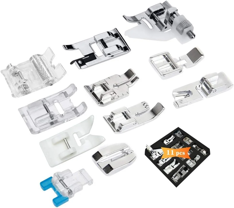 پایه های چرخ خیاطی XCOZU - مجموعه 11 عددی پایه های چرخ خیاطی با پایه زیپ، پایه غلطکی برای چرخ خیاطی های Brother JANOME Singer Toyota پایه های چرخ خیاطی XCOZU - مجموعه 11 عددی پایه های چرخ خیاطی با پایه زیپ، پایه غلطکی برای چرخ خیاطی های Brother JANOME Singer Toyota