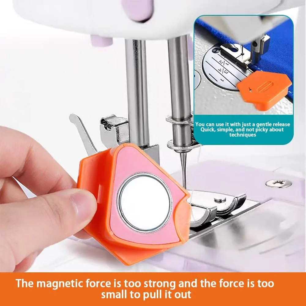 راهنمای مغناطیسی چرخ خیاطی، لوازم جانبی رنگارنگ و کاربردی برای خیاطی خلاقانه، راهنماهای مغناطیسی و گیره های دقیق خیاطی مناسب برای تمام سطوح خیاطی