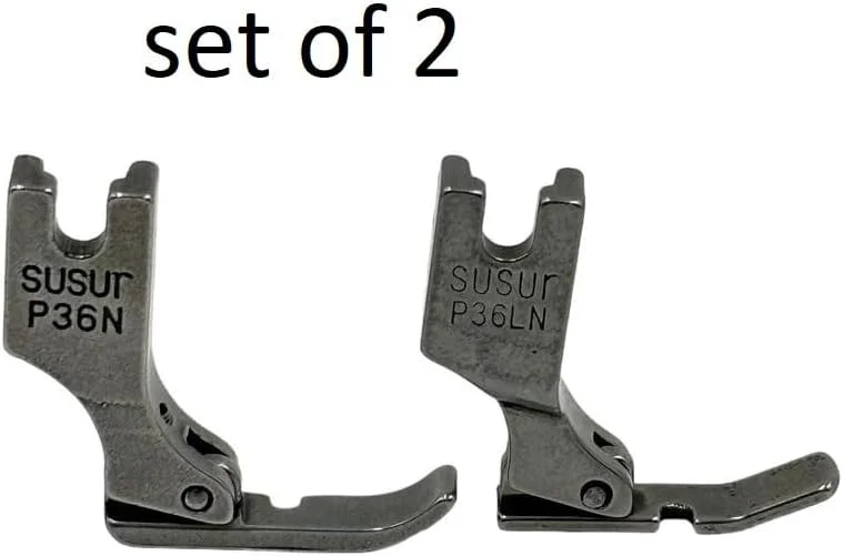 پایه فلزی فشار مدل P36LN/P36N برای چرخ خیاطی صنعتی - ست 2 عددی (نقره ای)