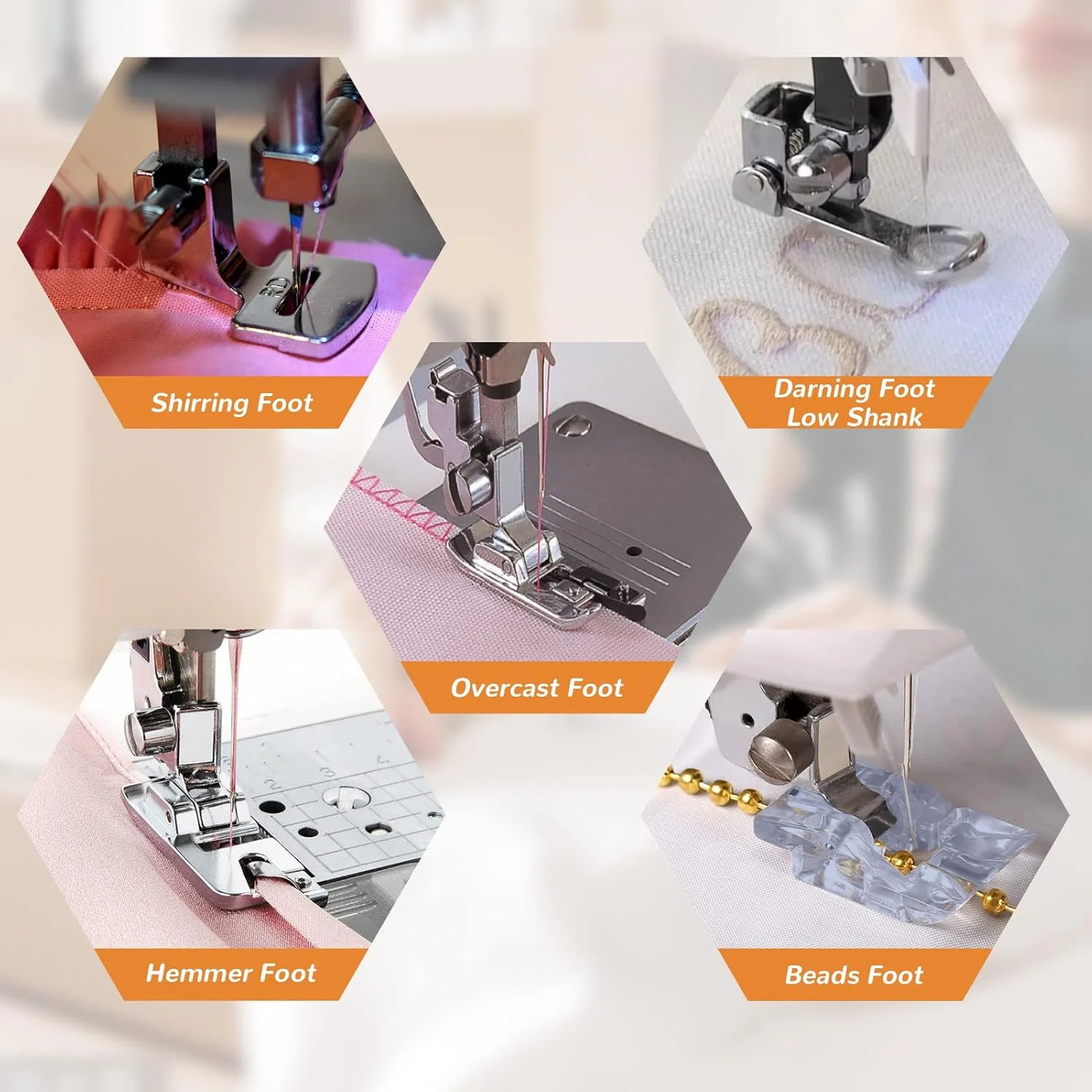 مجموعه پایه های دوخت 42 عددی XBA، لوازم جانبی پایه های چرخ خیاطی به همراه دفترچه راهنما برای Brother، Babylock، Singer، Elna، Toyota، New Home، Simplicity، N، Kenmore با پایه کوتاه مجموعه پایه های دوخت 42 عددی XBA، لوازم جانبی پایه های چرخ خیاطی به همراه دفترچه راهنما برای Brother، Babylock، Singer، Elna، Toyota، New Home، Simplicity، N، Kenmore با پایه کوتاه