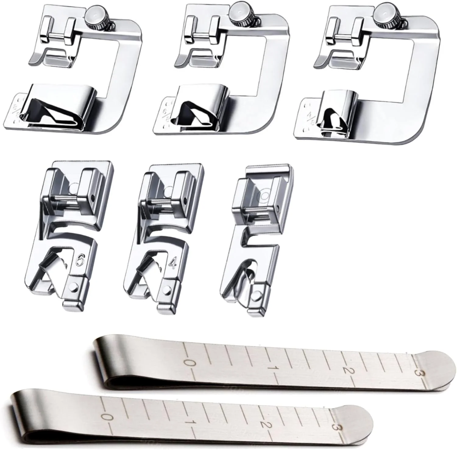 ست پایه لب تو XQIGI، 8 عددی، پایه دوخت لبه باریک و پهن، 6 سایز، به همراه 2 گیره خیاطی، مناسب برای استفاده در چرخ خیاطی های خانگی با پایه کوتاه Brother Singer Janome ست پایه لب تو XQIGI، 8 عددی، پایه دوخت لبه باریک و پهن، 6 سایز، به همراه 2 گیره خیاطی، مناسب برای استفاده در چرخ خیاطی های خانگی با پایه کوتاه Brother Singer Janome