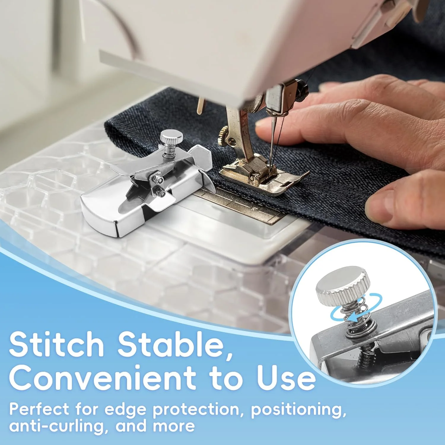 راهنمای درز مغناطیسی برای چرخ خیاطی، 2 عدد راهنمای درز چرخ خیاطی، راهنمای درز مغناطیسی، لوازم جانبی چرخ خیاطی، ابزار اندازه گیری مغناطیسی کمک کننده لبه