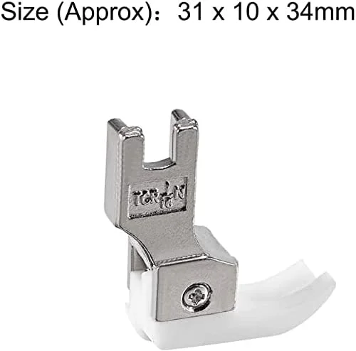 پایه دوخت لبه تیفلون TCR-1/16 اینچ XYWHPGV برای چرخ خیاطی های صنعتی تک سوزنه، سینگر و سایر چرخ ها