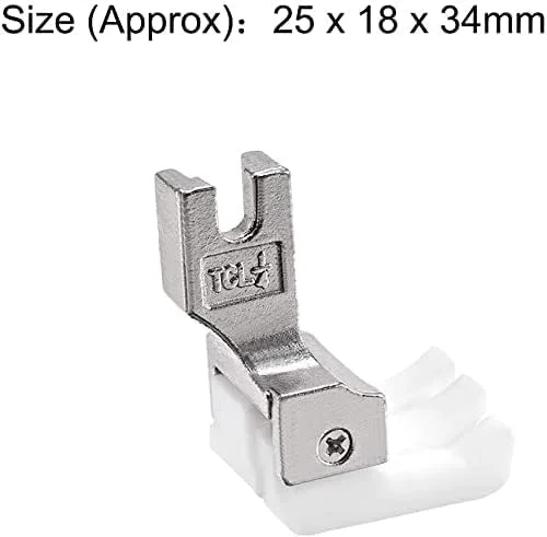 پایه دوخت لبه چپ 1/4 اینچی تفلون مناسب چرخ خیاطی های صنعتی تک سوزنه، سینگر و سایر چرخ ها