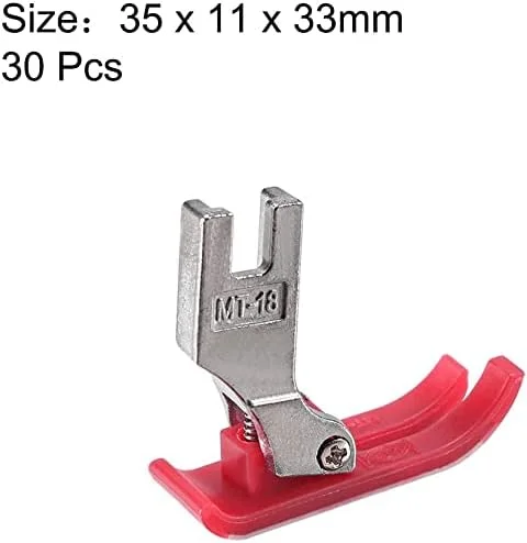 پایه دوخت بسیار نازک و دقیق مدل MT18 مناسب برای چرخ خیاطی های صنعتی Brother، Singer و غیره، قرمز، 30 عدد پایه دوخت بسیار نازک و دقیق مدل MT18 مناسب برای چرخ خیاطی های صنعتی Brother، Singer و غیره، قرمز، 30 عدد