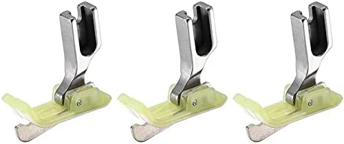 پایه دوخت لبه دار لولایی چرخ خیاطی صنعتی با راهنمای سمت راست 3 میلی متری (1/8 اینچ) سبز 3 عددی