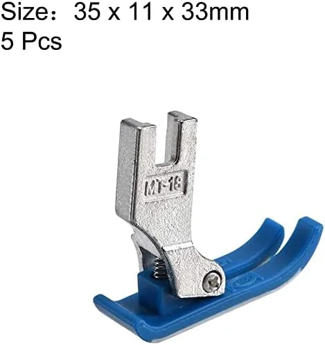 پایه دوخت بسیار نازک و دقیق مدل XYWHPGV MT18 مناسب برای چرخ خیاطی های صنعتی Brother، Singer و غیره - آبی - 5 عدد