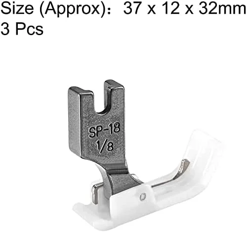 پایه دوخت لبه دار لولایی صنعتی XYWHPGV #SP-18 با راهنمای سمت راست 1/8 اینچ (3 میلی متر) سفید 3 عددی پایه دوخت لبه دار لولایی صنعتی XYWHPGV #SP-18 با راهنمای سمت راست 1/8 اینچ (3 میلی متر) سفید 3 عددی