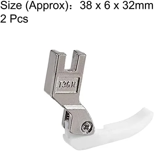 پایه باریک زیپ مدل XYWHPGV #T36N با کفی پلاستیکی مناسب برای اکثر چرخ خیاطی های صنعتی، سفید، 2 عدد پایه باریک زیپ مدل XYWHPGV #T36N با کفی پلاستیکی مناسب برای اکثر چرخ خیاطی های صنعتی، سفید، 2 عدد