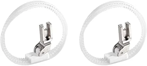 پایه دو حلقه نایلونی چرخ خیاطی XYWHPGV #T35 برای پایه بلند، سفید 2 عدد