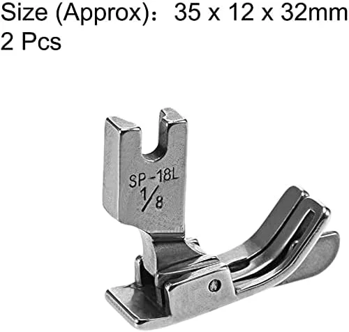 پایه دوخت لبه دار لولایی صنعتی XYWHPGV #SP-18L با راهنمای سمت چپ 3 میلی متر، 2 عدد پایه دوخت لبه دار لولایی صنعتی XYWHPGV #SP-18L با راهنمای سمت چپ 3 میلی متر، 2 عدد