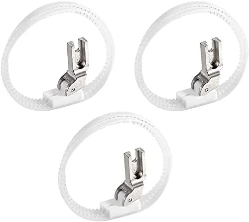 پایه دوحلقه ای نایلونی چرخ خیاطی XYWHPGV #T35 برای پایه بلند، سفید 3 عدد