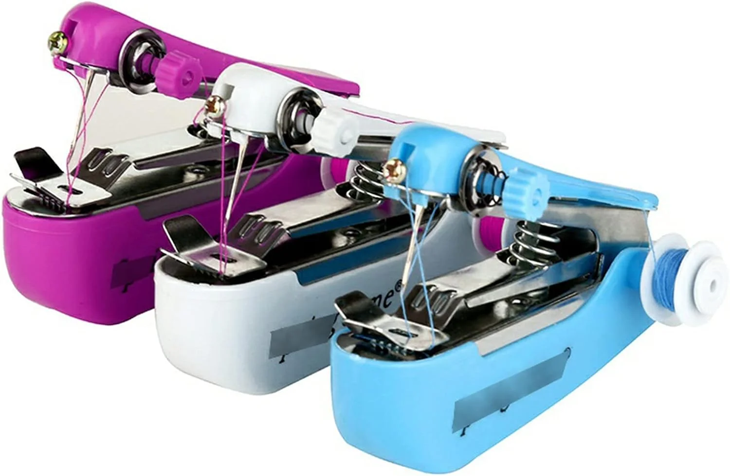 دستگاه خیاطی دستی xYzlxtC، دستگاه خیاطی کوچک قابل حمل برای استفاده در منزل، لباس، پارچه، پرده و مسافرت، رنگ تصادفی دستگاه خیاطی دستی xYzlxtC، دستگاه خیاطی کوچک قابل حمل برای استفاده در منزل، لباس، پارچه، پرده و مسافرت، رنگ تصادفی