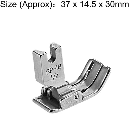 پایه دوخت لبه راست راهنما 1/4 اینچ (6 میلی متر) دستگاه خیاطی صنعتی XYWHPGV #SP-18R