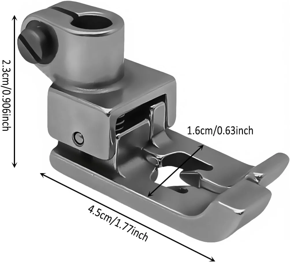 پایه دوخت لبه جبرانی سمت راست و چپ YEQIN، مناسب برای چرخ خیاطی کاوراستیچ با 5.6، 2 یا 3 سوزن