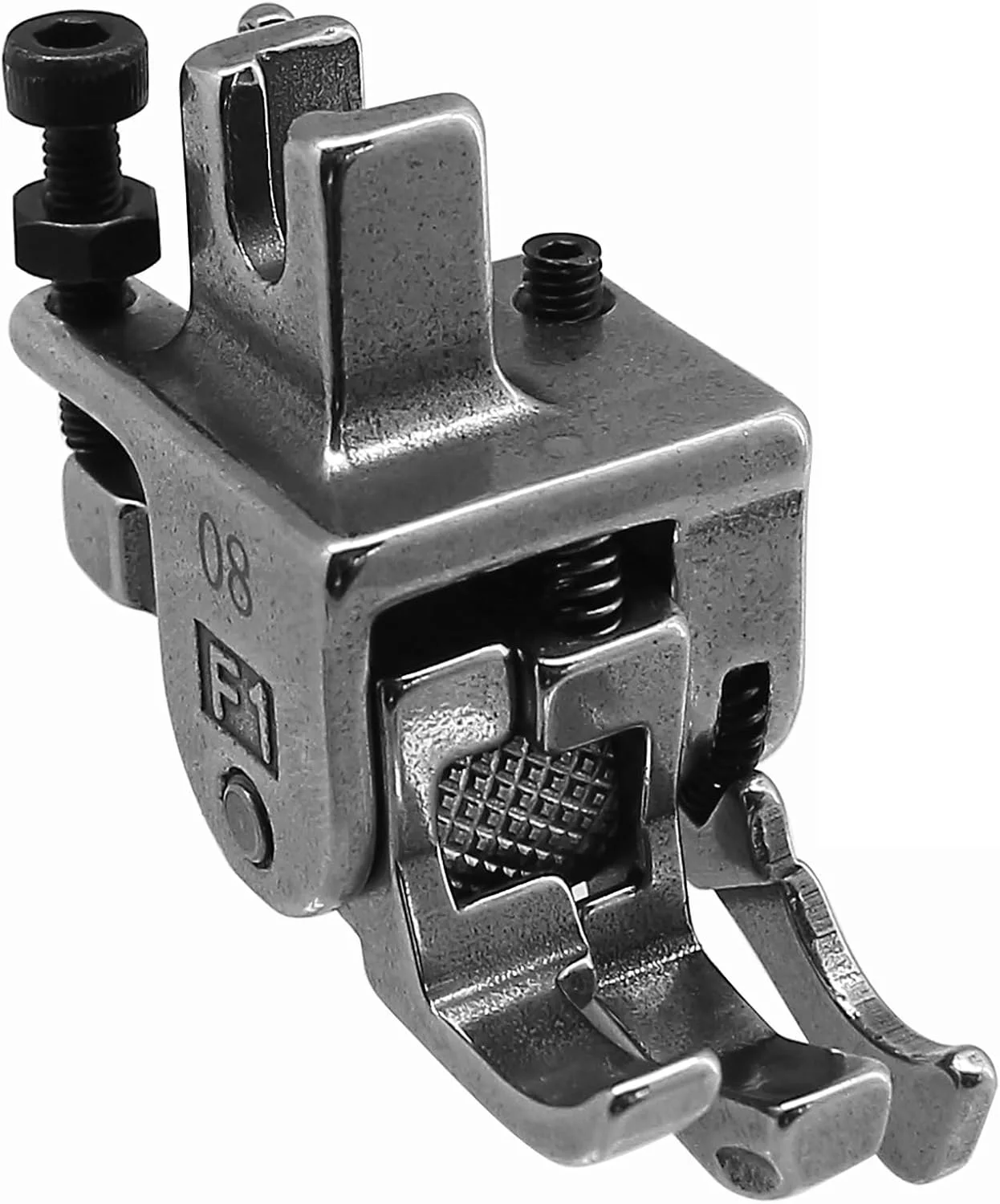 پایه غلطکی فشار قوی و ضعیف چند منظوره تمام فولادی YEQIN F1 برای چرخ خیاطی صنعتی دو خطه (1 عدد الماس F-08)