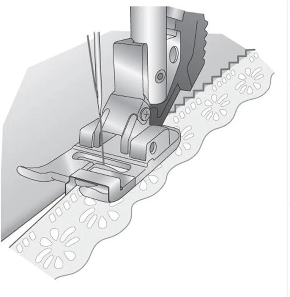 پایه لب به لب و درز YEQIN برای چرخ خیاطی های فاف با پایه متحرک IDT مدل #820609096 پایه لب به لب و درز YEQIN برای چرخ خیاطی های فاف با پایه متحرک IDT مدل #820609096