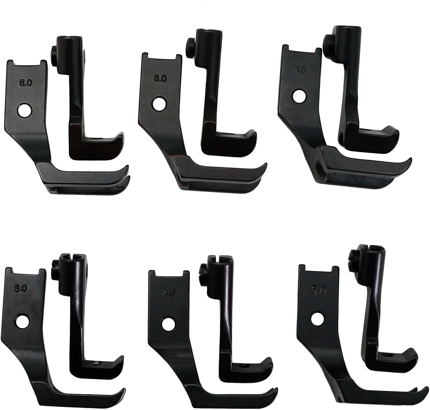 مجموعه 6 عددی پایه های دوخت مدل #S380-B YEQIN سازگار با JUKI DNU-241, DNU-1541, Singer 153K101, 153W101, Brother LS2-B837, Consew 206RB, 225