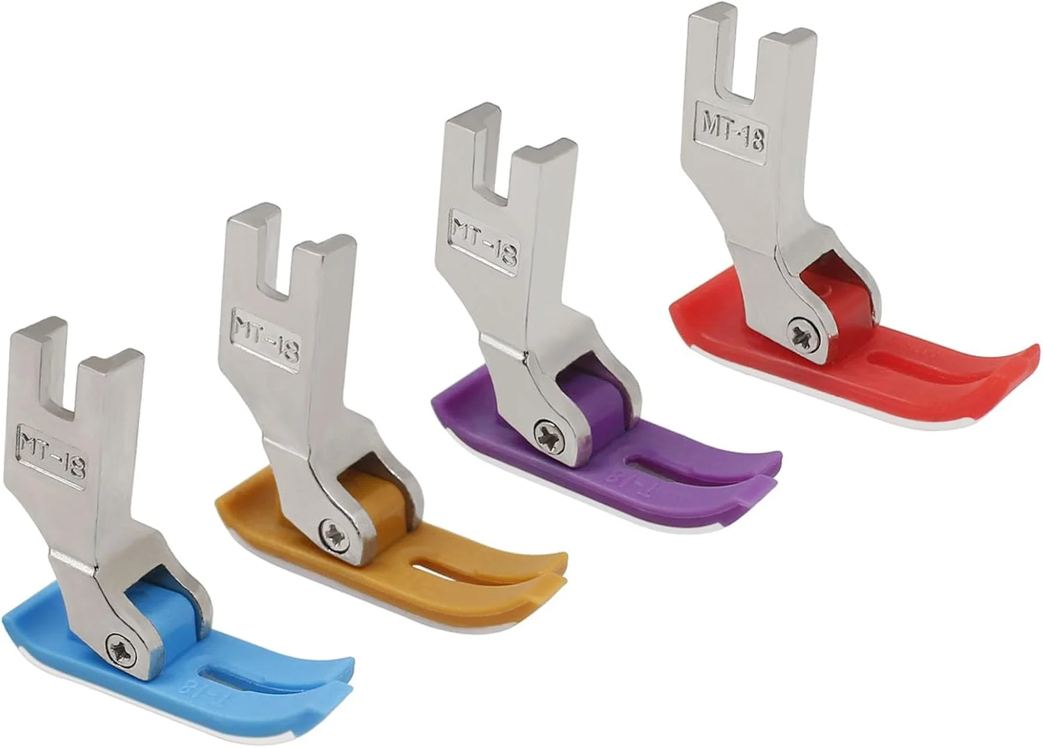 پایه دوخت صاف چرخ خیاطی نچسب YEQIN، بسته 4 عددی، مناسب برای چرخ خیاطی های صنعتی و خانگی Brother، Juki و Singer پایه دوخت صاف چرخ خیاطی نچسب YEQIN، بسته 4 عددی، مناسب برای چرخ خیاطی های صنعتی و خانگی Brother، Juki و Singer